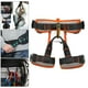 thumbnail image 3 of Arnés de escalada ajustable, arnés de escalada de Montañismo profesion, Arborist árbol de construcción medio cuerpo arnés cinturón de asiento con Naranja M, 3 of 8
