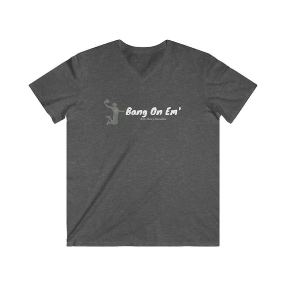 Bang On Em Men's Fitted V-Neck T-Shirt