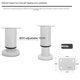 thumbnail image 2 of Juego de 4 patas para muebles, patas para muebles, patas de base ajustables, 2 of 7