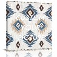 thumbnail image 2 of Blue Wall Art Painting on Canvas, Southwest Boho Tribe Abstract Geometric Art Canvas Art Home Prints Wall Art Framed Modern Artwork for Living Room Bedroom Wall Decor 16x16in, 2 of 9