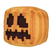 Minecraft Carved Pumpkin Plush Character, 8-inch Collectible Soft Doll Inspired by the Video Game