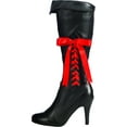 thumbnail image 2 of Rubies Costume Co Women's Secret Wishes Pirate Lass Tie Up Boots Large 9-10, 2 of 2