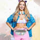 thumbnail image 4 of Riñoneras brillantes para mujer, ideales para festivales, fiestas, raves, viajes y senderismo., 4 of 5