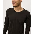 thumbnail image 4 of Real Essentials 3 Pack: Men's Cotton Performance Long Sleeve Crew Neck Pocket T-Shirt Athletic Top (Available in Big & Tall), 4 of 7