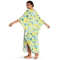thumbnail image 3 of DISNIMO Lemon Print Kaftan Dresses for Women Stylish Caftans Dress V Neck Batwing Sleeve Kaftan Cover Ups Summer Long Coverups for Bathing Suit, 3 of 7