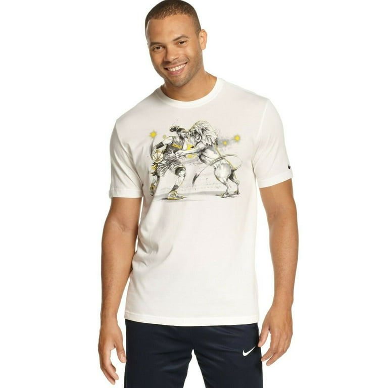 Nike Lebron Lion T-Shirt in White for Men