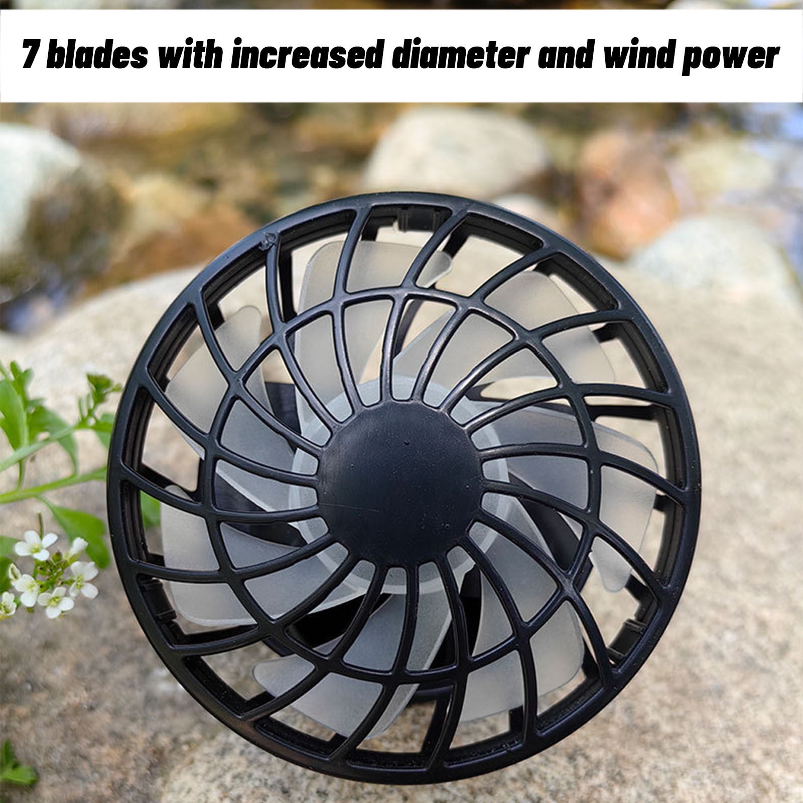 Rvasteizo Rechargeable Solar Powered Outdoor Fan