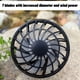 thumbnail image 5 of Mini ventilador recargable por USB alimentado por energía solar | Plástico ignífugo portátil para vientos fuertes | Versátil para exteriores, hogar, viajes, camping | 9x7.8x4.7cm | Negro | 1 paquete, 5 of 9