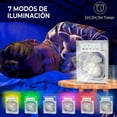 thumbnail image 3 of Mini Ventilador De Aire Acondicionado Portátil TQP 3 Velocidades Luz Led 7 Colores, 3 of 6