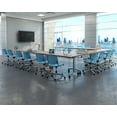 thumbnail image 2 of KFI Studios KOOL Home and Office Computer Chair, White Seat, Coral Back, 2 of 2