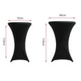 thumbnail image 5 of SHANNA Cocktail Table Covers Stretch Spandex Black Cocktail Table Cover Cloth for Wedding, Banquet and Party（Black,27.5*43 inch）, 5 of 7