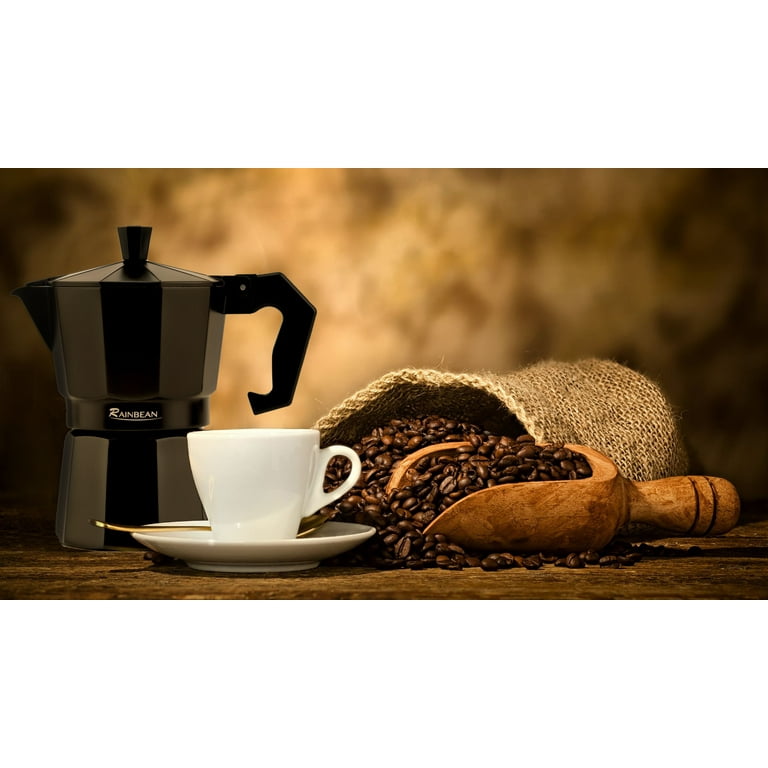 Stovetop Coffee Maker Moka Pot Espresso Maker Percolator Italian 6 Glass  Vintage