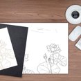 thumbnail image 3 of stanreset Pack of 25 9x13 Inches Carbon Transfer Paper Erasable Reusable Wide Application Clear Pattern Line Integrity Graphite Papers, 3 of 7