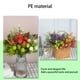 thumbnail image 4 of Cateissary Fondo decorativo de rama de flores artificiales, de simulación DIY, adorno de ramo de plantas, tallo largo, decoración de Decoración Violeta, 4 of 6