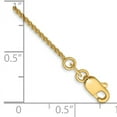 thumbnail image 2 of 14k Yellow Gold 7 Inch 1.05mm Spiga Chain Bracelet Wheat, 2 of 6