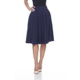 thumbnail image 1 of White Mark Women's Mid Length Fit and Flare Skirt, 1 of 5
