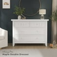 thumbnail image 3 of Dream On Me Maple Double Dresser, White, 3 of 6