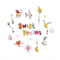thumbnail image 3 of Sweet Dreams Queen Size Duvet Cover Set, Doodle Stars Box Crescent Moon Heart and Toys Colorful Sleep Themed Image, Decorative 3 Piece Bedding Set with 2 Pillow Shams, Multicolor, by Ambesonne, 3 of 3