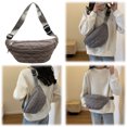 thumbnail image 4 of BLEEUS Women Bag Quilted Waist Bag Fashion Chest Bag Stylish Waist Pack For Women Chest Bag, 4 of 10
