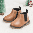 thumbnail image 6 of HsdsBebe Toddler Boys Girls Boots Waterproof Winter Snow Chelsea Booties Short Ankle Shoes, 6 of 7