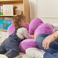 thumbnail image 6 of ECR4Kids SoftZone Flower-Shaped Cozy Floor Cushion, 25in, Flexible Seating, Bright Purple, 6 of 7