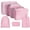 Pink, variant on Juyafio Packing Cubes for Travel 7 Pcs Foldable Set Lightweight Luggage Organizers(Pink)