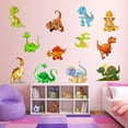 thumbnail image 5 of JeashCHAT Dinosaur Wall Decor , Colorful Cute Cartoon Dinosaur Wall Stickers for Kids, Removable Wall Decals DIY Peel and Stick for Nursery Living Room Boys Girls Bedroom, 5 of 7