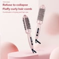 thumbnail image 3 of Thermal Brush, Blowout Boost 1.5 inch Heated Round Brush Creates Blowout Look, Mini Curling Brush for Shiny Hair, Adjustable Temperature, Curling Iron Brush Suit All Hair Type, Short to Long, Pink, 3 of 14