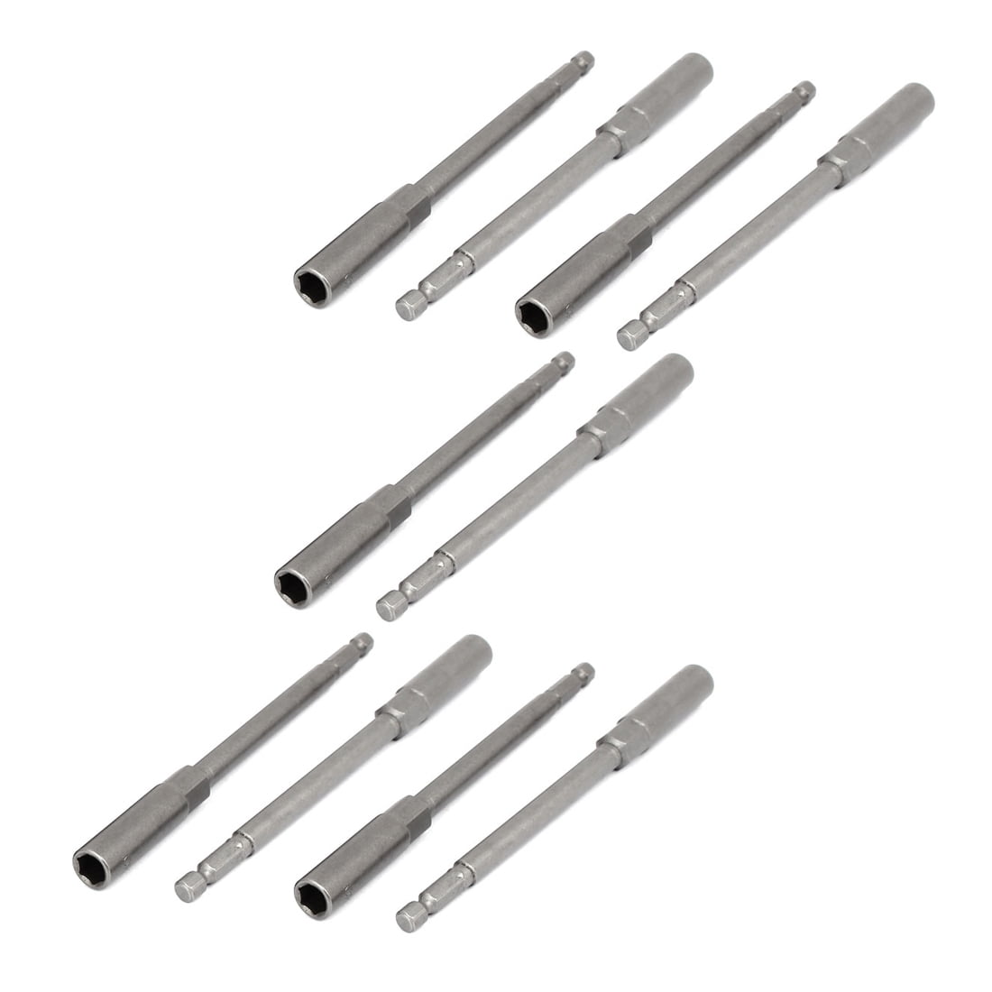 150mm Length 7mm Hex Shank 8mm Hexagonal Deep Socket Nut Driver Bit