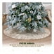 thumbnail image 2 of Pie de Arbol de Navidad Afelpado, Falda para Árbol Tipo Piel Artificial Esquimal (Blanco/Café, Chico), 2 of 6