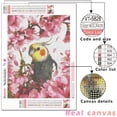 thumbnail image 2 of Parrot Animal Rhinestone Kit 5D Full Square Round Diamond Embroidery Bird Mosaic Flower Handmade Gift, 30*40cm, Frame not included.,5831, 2 of 5
