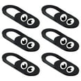 thumbnail image 1 of TEHAUX 6Pcs Black ABS Rectangular Laptop Webcam Cover for Privacy Protection 1.5x0.5in, 1 of 8