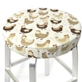 thumbnail image 3 of Vsdgher Funny Chicken Print Stool Covers Round,Stretch Round Stool Covers Washable Stool Cushion Slipcover Elastic Chair Covers for 12-14 Inch Chair, 3 of 7