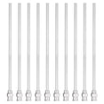 thumbnail image 1 of 10pcs Agujas de Dispensación 12 Calibre 4 Pulgadas Punta Roma Conector Luer para Rellenar Pegamento Aceite Líquidos Espesos Tinta Uso de Laboratorio, Plata, 1 of 6