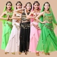 thumbnail image 1 of Traje de baile ropa de actuación escénica traje de danza del vientre vestido de verano banda para el vientre, 1 of 3
