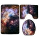 thumbnail image 1 of Juego de alfombras de baño ABPHQTO Nebulosa de la galaxia de fuegos artificiales 3 piezas, 1 of 2