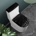 thumbnail image 2 of HELLHERO Snowflake Toilet Protector Cover Fits All Toilet Shapes Toilet Lid Dust Cover Set & 2-Piece for Toilet Machine Washable Elastic Bottom, 2 of 8