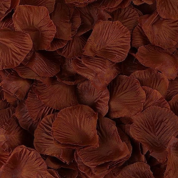 Nvzi 1000 piezas de pétalos de rosa, pétalos de flores artificiales para decoración de fiestas de bodas, nueces
