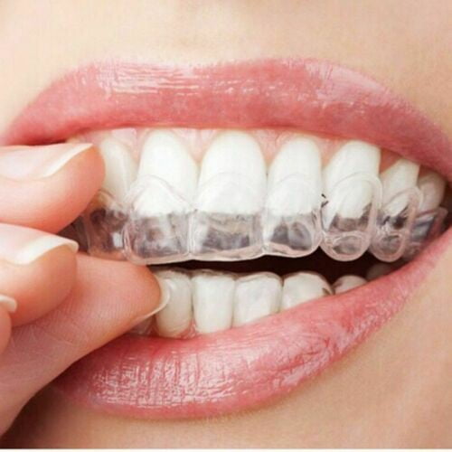Genkent 12Pcs Silicone Mouth Guard Night Teeth Clenching Grinding Sleep Dental Tool