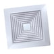 thumbnail image 5 of Cubierta de ventilador de escape de baño Cubierta de rejilla de ventilador de techo de baño Reemplazo cuadrado 31 cm, 5 of 9