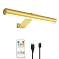 thumbnail image 2 of TINTINDOC Picture Light Rechargeable Wireless Painting Lights with Remote Control, Battery Operated Art Display Lamp Full Metal Dartboard Light,300LM Dimmable Accent Light for Picture Gallery Frame, 2 of 15