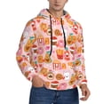 thumbnail image 2 of Naloa Funny Food Men's Casual Hooded Collar Drawstring Hoodies Pullover Sweatshirts Casual Long Sleeve Shirts-X-Large, 2 of 7
