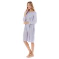 thumbnail image 2 of Casual Nights Women's Long Sleeve Pointelle Embroidered Night Gown, 2 of 2