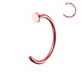 thumbnail image 4 of Titanium Anodized Nose Ring Hoop 20 Gauge - 8 Colors, 4 of 7