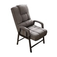 thumbnail image 2 of Elodie Chaise de Bureau Coussin Rembourré Siège Confortable en Lin Moderne Chaise d'Ordinateur Gris, 2 of 8