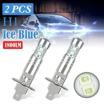 Highlow Beam 8000K Ice Blue Light H1 LED Fog Headlight Bulbs 100W Pack of 2
