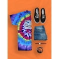 thumbnail image 3 of North Dakota Tourist Map. Tie Dye Spiral Men -Image by Shutterstock, Male Large, 3 of 4