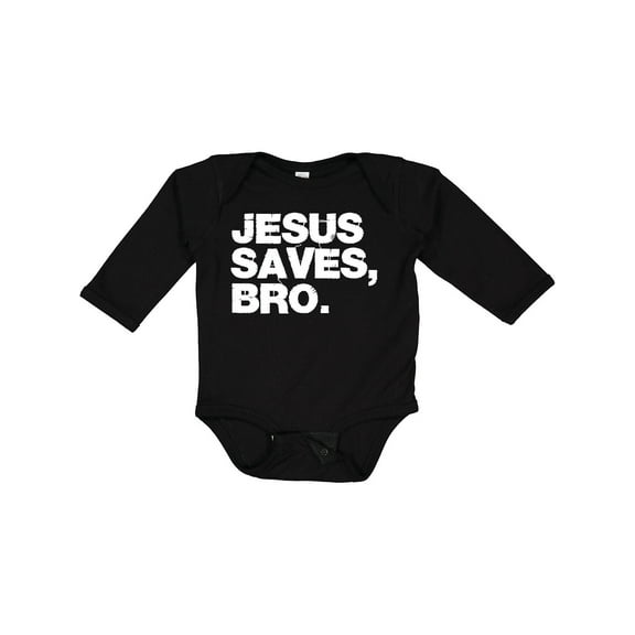 Inktastic Jesus Saves, Bro. Boys or Girls Long Sleeve Baby Bodysuit
