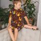 thumbnail image 4 of Balery colorful fox Conjunto de Pijama Infantil de Manga Corta con Estampado – Ropa de Dormir de Algodón Suave-Large, 4 of 6