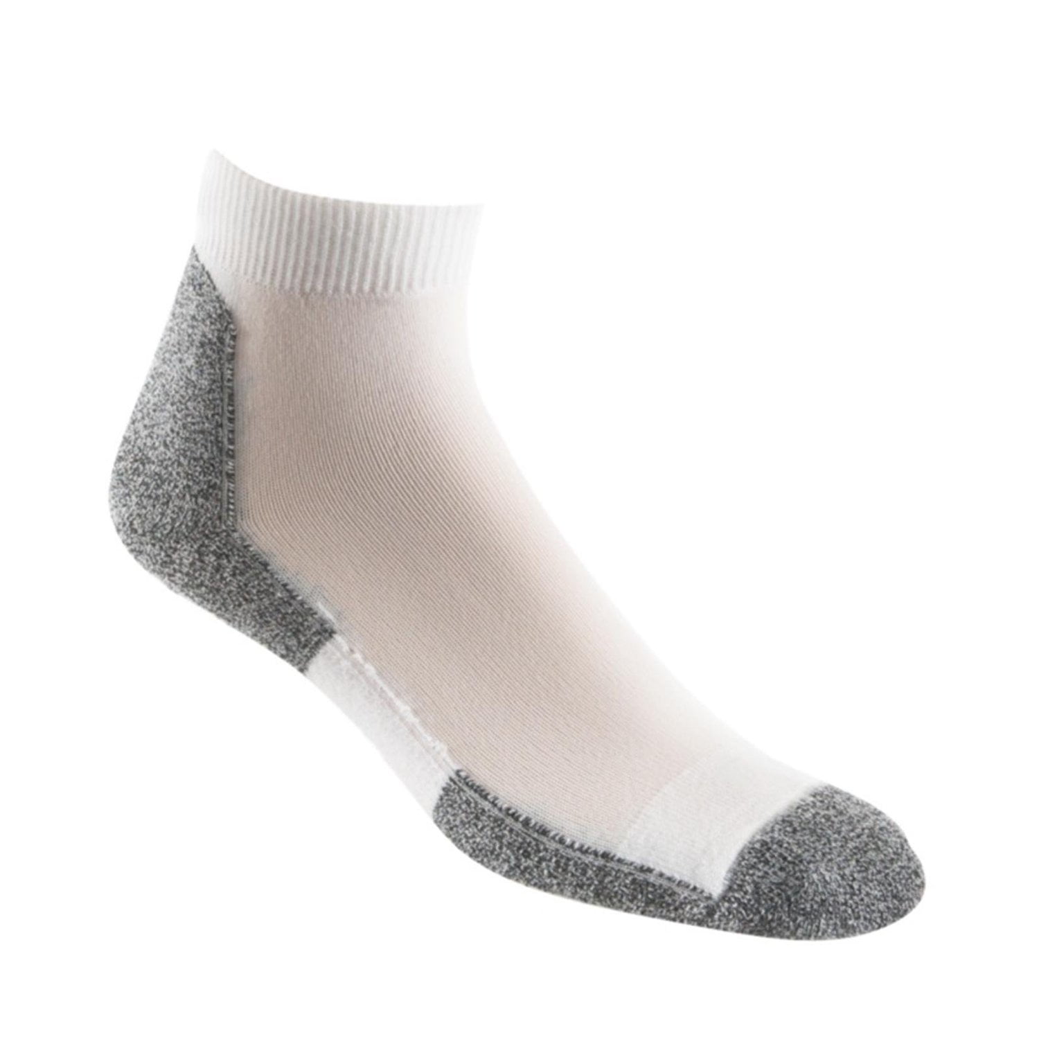 Thorlo - Thorlo Men's Lite Running Mini Crew Sock, White/Black, Medium ...